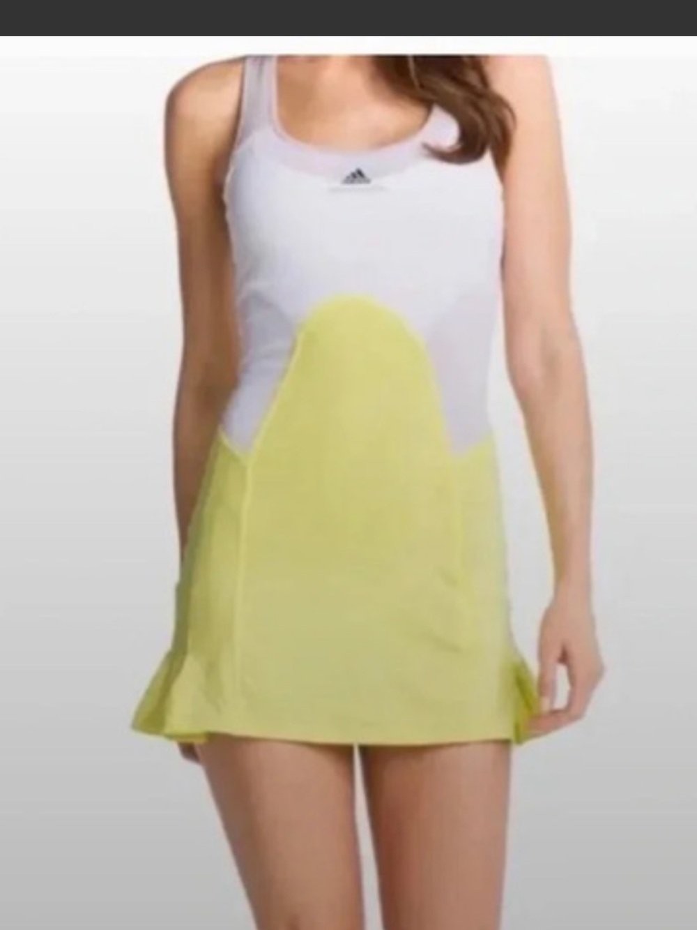 Adidas by Stella McCartney tennis dress white and yellow size 36 small